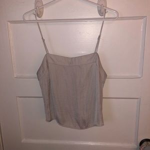 Urban outfitters ivory silk tank